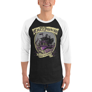 PIRATE SHIP 3/4 sleeve raglan shirt